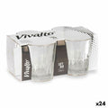Trinkglas Vivalto RYG5041 RYG5041 Durchsichtig Glas 100 ml Kaffee (24 Stück)