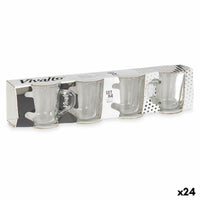 Satz von Kaffeetassen Vivalto RYG2046 Durchsichtig Glas 80 ml (24 Stück)