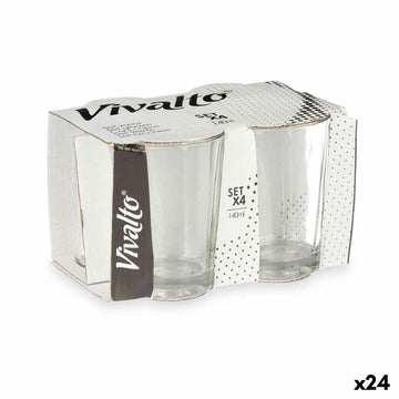 Trinkglas Vivalto RYG2047 RYG2047 Durchsichtig Glas 140 ml Kaffee (24 Stück)