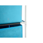 Regal Kipit WR4323A-478 Blau Weiß Polypropylen Eisen TNT (Non Woven) 35 x 35 x 102 cm (6 Stück)