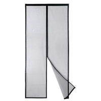 Moskitonetz Kipit BA2301-490 Schwarz Polyester Magnet 90 x 210 cm Plattenspeicher (12 Stück)