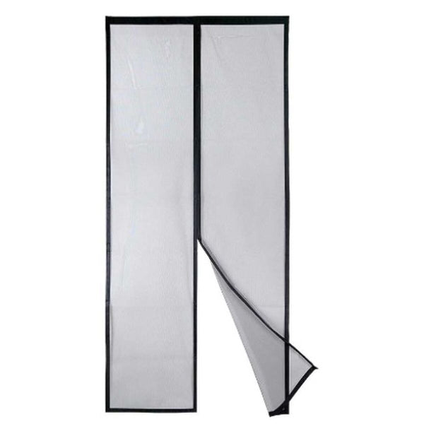 Moskitonetz Kipit BA2301-490 Schwarz Polyester Magnet 90 x 210 cm Plattenspeicher (12 Stück)