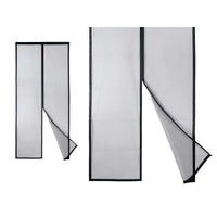 Moskitonetz Kipit BA2301-490 Schwarz Polyester Magnet 90 x 210 cm Plattenspeicher (12 Stück)