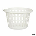 Korb Kipit 8066-W Weiß Polypropylen 27 L 40 x 25 x 40 cm (18 Stück)