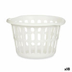 Korb Kipit 8066-W Weiß Polypropylen 27 L 40 x 25 x 40 cm (18 Stück)