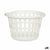 Korb Kipit 8066-W Weiß Polypropylen 27 L 40 x 25 x 40 cm (18 Stück)