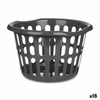 Korb Kipit 8066-A Anthrazit Polypropylen 27 L 40 x 25 x 40 cm (18 Stück)