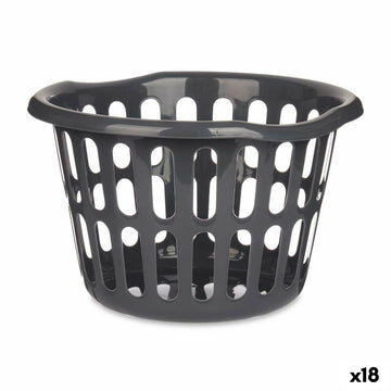 Korb Kipit 8066-A Anthrazit Polypropylen 27 L 40 x 25 x 40 cm (18 Stück)