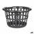 Korb Kipit 8066-A Anthrazit Polypropylen 27 L 40 x 25 x 40 cm (18 Stück)
