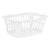Korb Kipit 8067-W Weiß Polypropylen 50 L 58 x 24 x 42 cm (12 Stück)