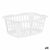 Korb Kipit 8067-W Weiß Polypropylen 50 L 58 x 24 x 42 cm (12 Stück)