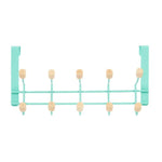 Jackenaufhänger für Türen Berilo W7912-10NB-GREEN grün Holz Metall 35 x 17 x 15 cm (6 Stück)