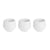 Blumentopfset Ibergarden ES0501221S3 Weiß Kunststoff 16,5 x 16,5 x 14,5 cm (4 Stück)