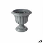 Blumentopf Ibergarden Anthrazit Kunststoff Glas 47,6 x 47 x 47,4 cm (5 Stück)