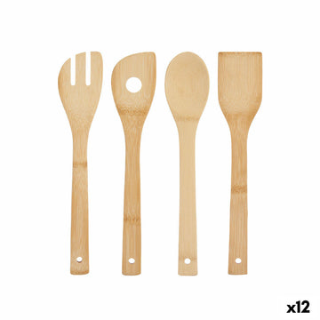Küchenutensilien-Set Kinvara Bambus 8 x 34,5 x 3,2 cm (12 Stück)