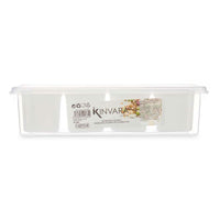 Kühlschrank Organizer Kinvara 02 1066 Weiß Durchsichtig 37,5 x 9 x 14,3 cm