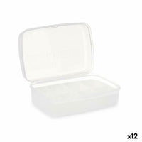 Box mit Fächern Kinvara Weiß Durchsichtig Kunststoff (12 Stück)