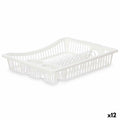 Abtropfsieb für die Spüle Kinvara Weiß 45,5 x 8 x 36,5 cm (12 Stück)