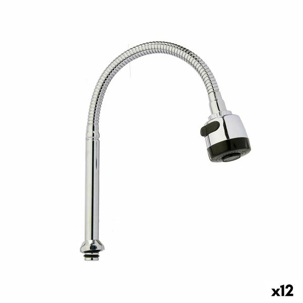 Kitchen Tap Kinvara Schwarz Silberfarben Gummi Metall Kunststoff Ausziehbar Multifunktion (12 Stück)