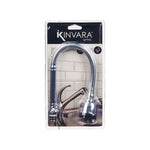 Kitchen Tap Kinvara Schwarz Silberfarben Gummi Metall Kunststoff Ausziehbar Multifunktion (12 Stück)