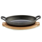 Tapas Servierpfanne Kinvara Braun Grau Holz 22,5 x 4,5 x 12,5 cm 12,5 x 5 x 22,2 cm (12 Stück)
