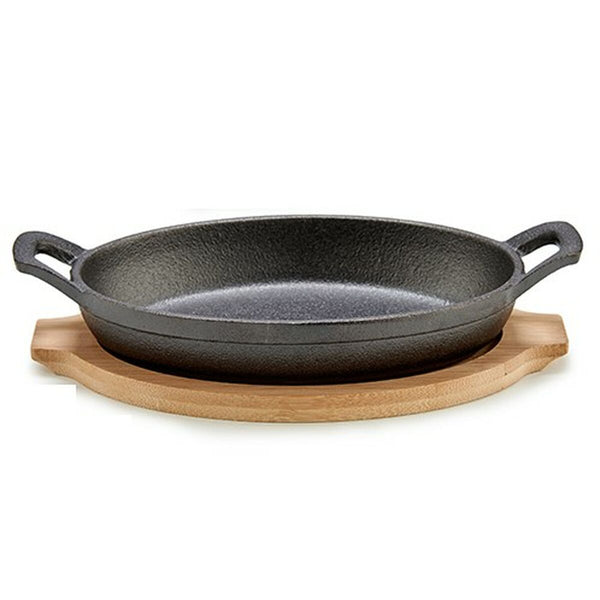 Tapas Servierpfanne Kinvara Braun Grau Holz 22,5 x 4,5 x 12,5 cm 12,5 x 5 x 22,2 cm (12 Stück)