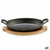 Tapas Servierpfanne Kinvara Braun Grau Holz 22,5 x 4,5 x 12,5 cm 12,5 x 5 x 22,2 cm (12 Stück)
