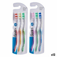 Zahnbürste Berilo 29100288 Gelb Blau Rot grün (12 Stück)
