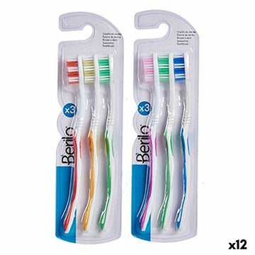 Zahnbürste Berilo 29100288 Gelb Blau Rot grün (12 Stück)