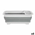 Faltbare Abtropfvorrichtung für die Küche Kinvara Weiß Grau Polypropylen TPR 37,9 x 29,3 x 12 cm 38 x 5,4 x 29 cm 29,3 x 5,4 x 3