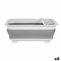 Faltbare Abtropfvorrichtung für die Küche Kinvara Weiß Grau Polypropylen TPR 37,9 x 29,3 x 12 cm 38 x 5,4 x 29 cm 29,3 x 5,4 x 3