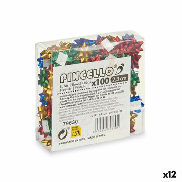 Schlingen Pincello PVC 2,3 cm 12 x 12 x 4 cm Mattierend Bunt (12 Stück)