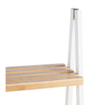 Badezimmerregal Berilo WR5504-4-426 Weiß natürlich 40 x 109,3 x 30 cm