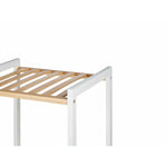 Badezimmerregal Berilo WR5503-4-460 Weiß natürlich 35 x 30 x 100 cm