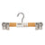 Aufhänger-Set Kipit 29100196 Braun Silberfarben Holz Metall 28,5 x 2,5 x 11,5 cm Klammern (24 Stück)