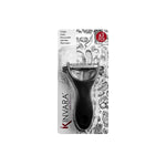 Obst- und Gemüseschäler Kinvara Schwarz Edelstahl Polypropylen 9 x 20 x 3,5 cm 10,2 x 20 x 3,5 cm Satz (12 Stück)