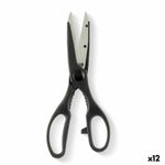 Kräuterschere Kinvara Schwarz Silberfarben Edelstahl 7,5 x 21 x 1 cm (12 Stück)