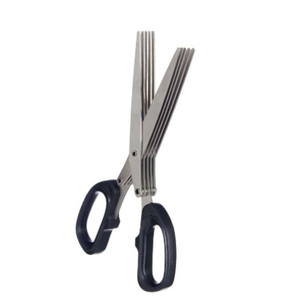 Kräuterschere Kinvara Schwarz Silberfarben Metall ABS 7 x 18,5 x 1,7 cm (12 Stück)