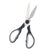 Schere Kinvara KT156088 Schwarz Silberfarben Edelstahl 8,5 x 21 x 1,5 cm (12 Stück)