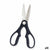 Kräuterschere Kinvara Schwarz Silberfarben Edelstahl 8,3 x 19,5 x 1,3 cm (12 Stück)
