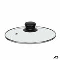 Topfdeckel Kinvara Durchsichtig Silberfarben Silber Metall Glas Edelstahl Kristall Stahl 20 cm 20,5 x 5 x 20,5 cm 20,5 x 6 x 20,