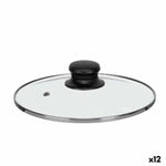Topfdeckel Kinvara Durchsichtig Silberfarben Silber Metall Glas Edelstahl Kristall Stahl 20 cm 20,5 x 5 x 20,5 cm 20,5 x 6 x 20,
