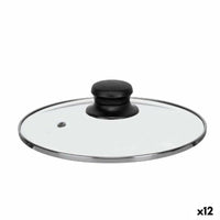Topfdeckel Kinvara Durchsichtig Silberfarben Silber Metall Glas Edelstahl Kristall Stahl 20 cm 20,5 x 5 x 20,5 cm 20,5 x 6 x 20,
