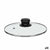 Topfdeckel Kinvara Durchsichtig Silberfarben Silber Metall Glas Edelstahl Kristall Stahl 20 cm 20,5 x 5 x 20,5 cm 20,5 x 6 x 20,