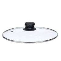 Topfdeckel Kinvara Durchsichtig Silberfarben Silber Metall Glas Edelstahl Kristall Stahl 24 cm 24,5 x 6,5 x 24,5 cm 24,5 x 5 x 2