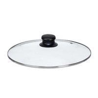 Topfdeckel Kinvara Durchsichtig Silberfarben Silber Metall Glas Edelstahl Kristall Stahl 26 cm 26,5 x 5 x 26,5 cm (12 Stück)