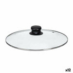 Topfdeckel Kinvara Durchsichtig Silberfarben Silber Metall Glas Edelstahl Kristall Stahl 26 cm 26,5 x 5 x 26,5 cm (12 Stück)
