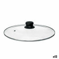 Topfdeckel Kinvara Durchsichtig Silberfarben Silber Metall Glas Edelstahl Kristall Stahl 28 cm 28,5 x 5,5 x 28,5 cm 28,5 x 6 x 2