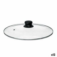 Topfdeckel Kinvara Durchsichtig Silberfarben Silber Metall Glas Edelstahl Kristall Stahl 28 cm 28,5 x 5,5 x 28,5 cm 28,5 x 6 x 2