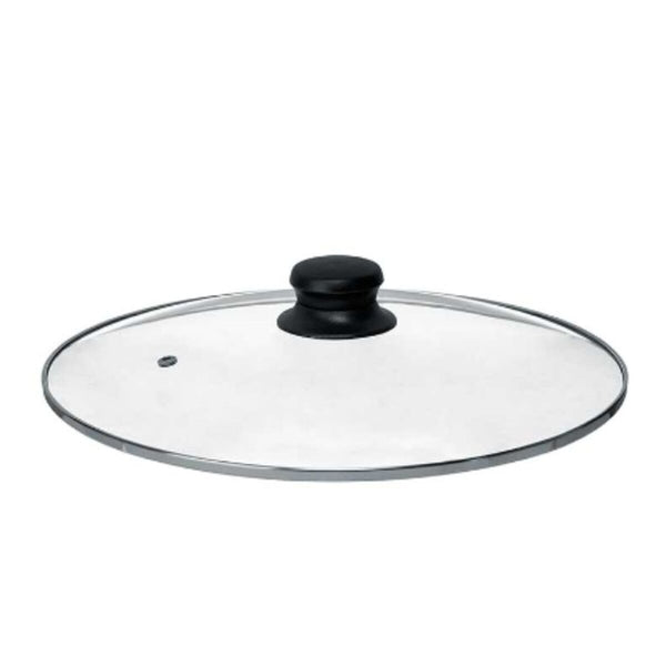 Topfdeckel Kinvara Durchsichtig Silberfarben Silber Metall Glas Edelstahl Kristall Stahl 30 cm 30,5 x 6 x 30,5 cm (12 Stück)